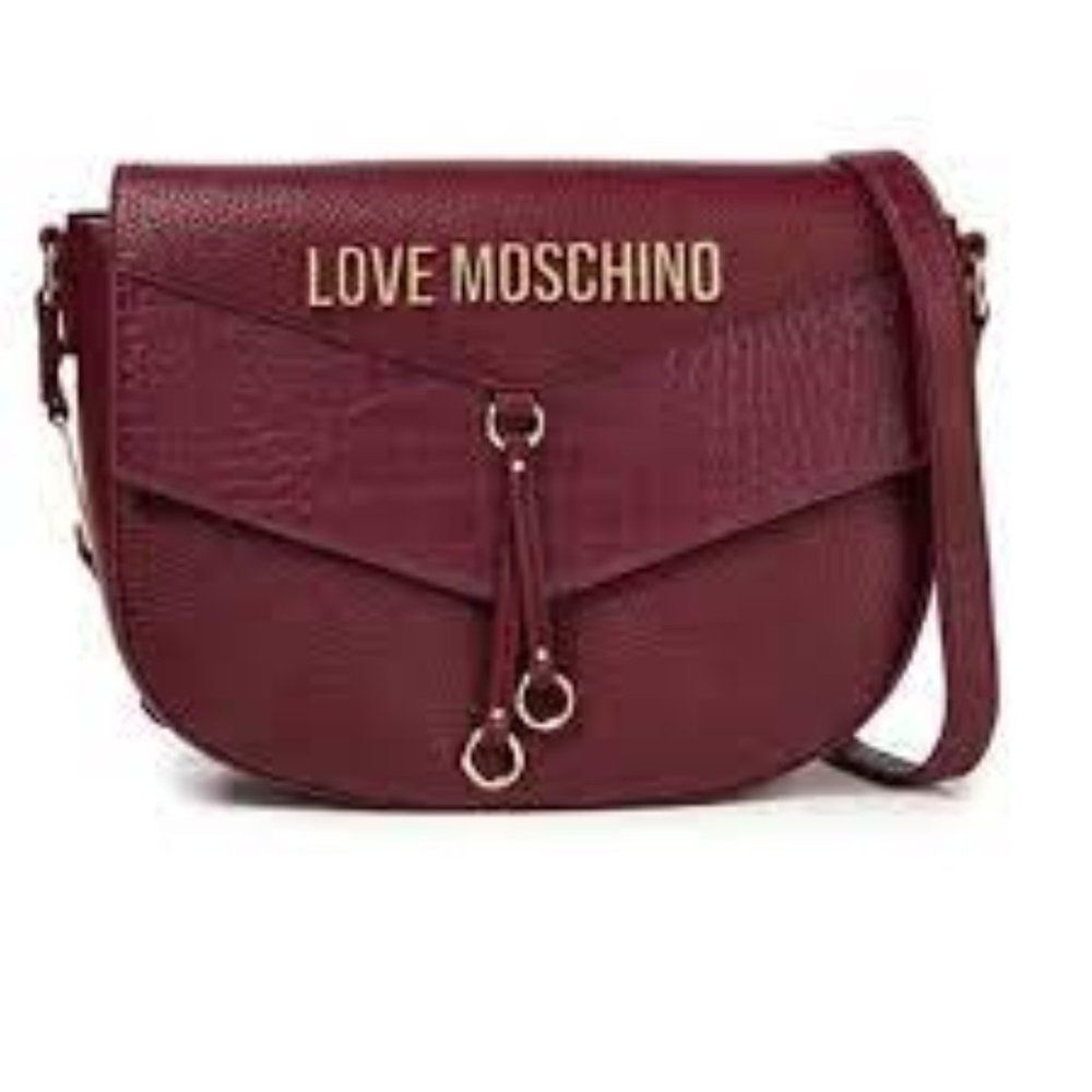 Love Moschino Burgundy Shoulder Bag